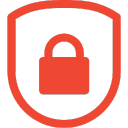 Red shield and padlock icon, symbolizing secure website maintenance for robust online protection.