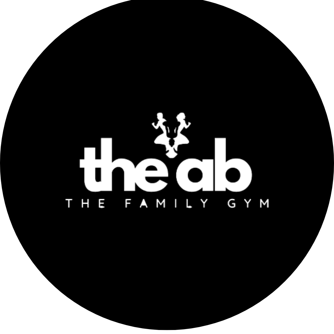 White "the ab THE FAMILY GYM" logo with two stylized active figures. A satisfied digital marketing client of Move Ahead Media.