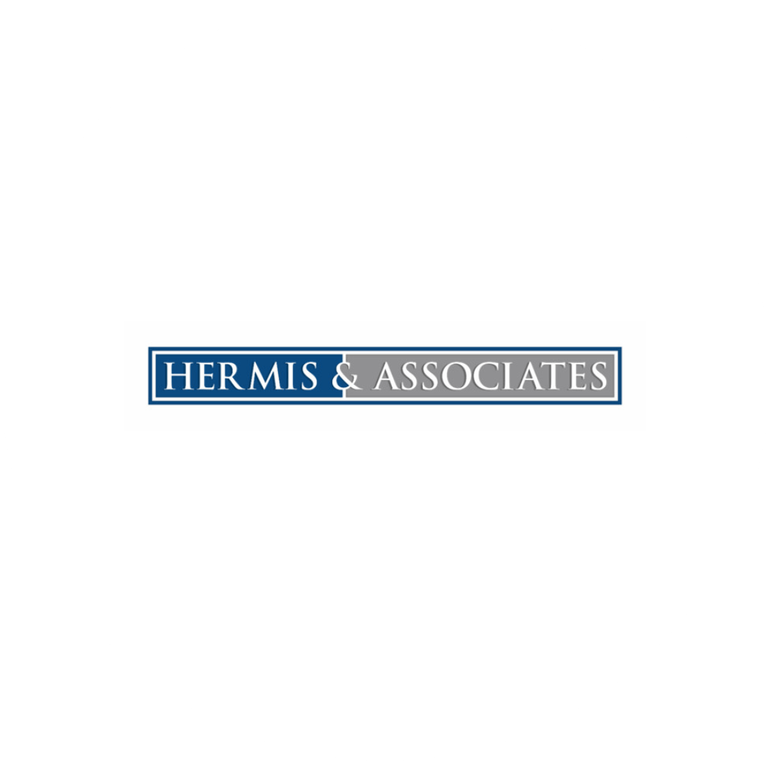 Blue and grey Hermis & Associates company logo, a satisfied client on Move Ahead Media's genuine reviews page.